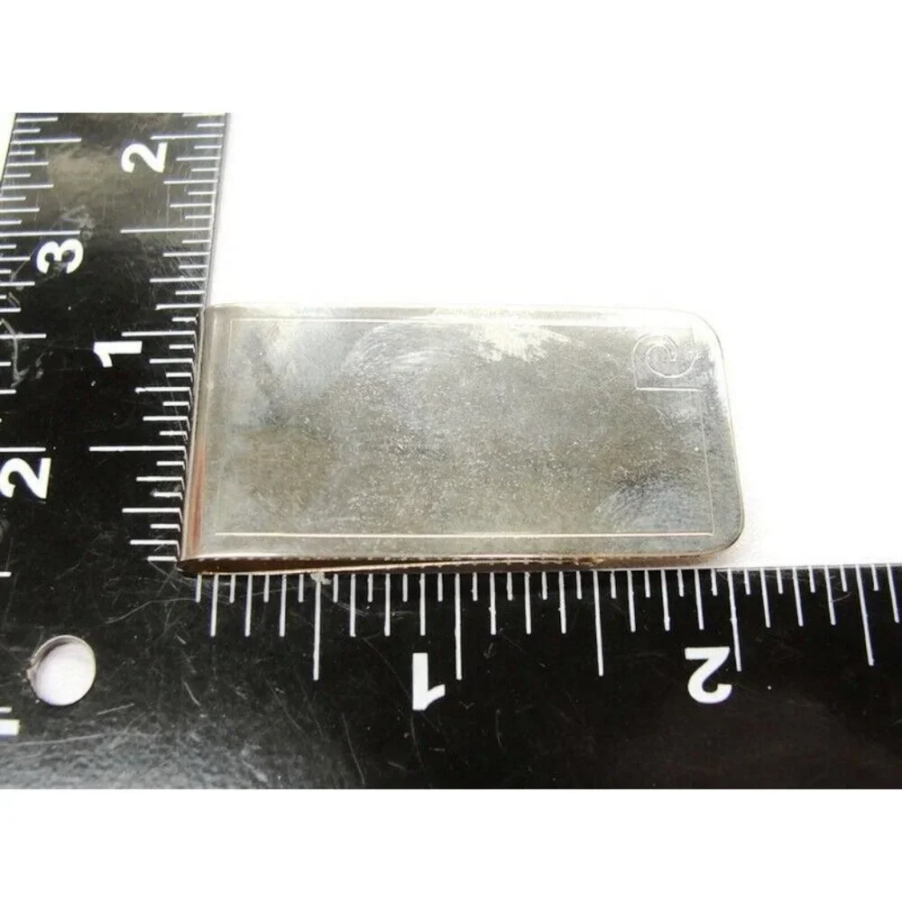 Pierre Cardin Money Clip Stainless Steel Wallet Credit Card Cash ID Holder